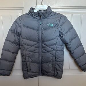 The North Face Kids Charcoal Puffer Jacket